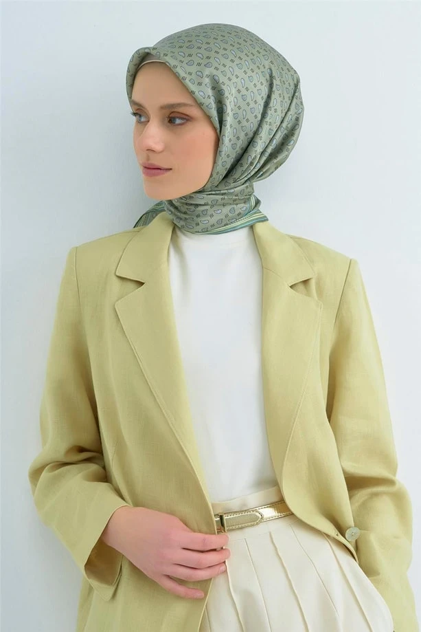 52 Armine Twill İpek Eşarp 9548D