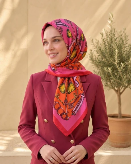 Fuşya Sisley Elisa Eşarp 2003