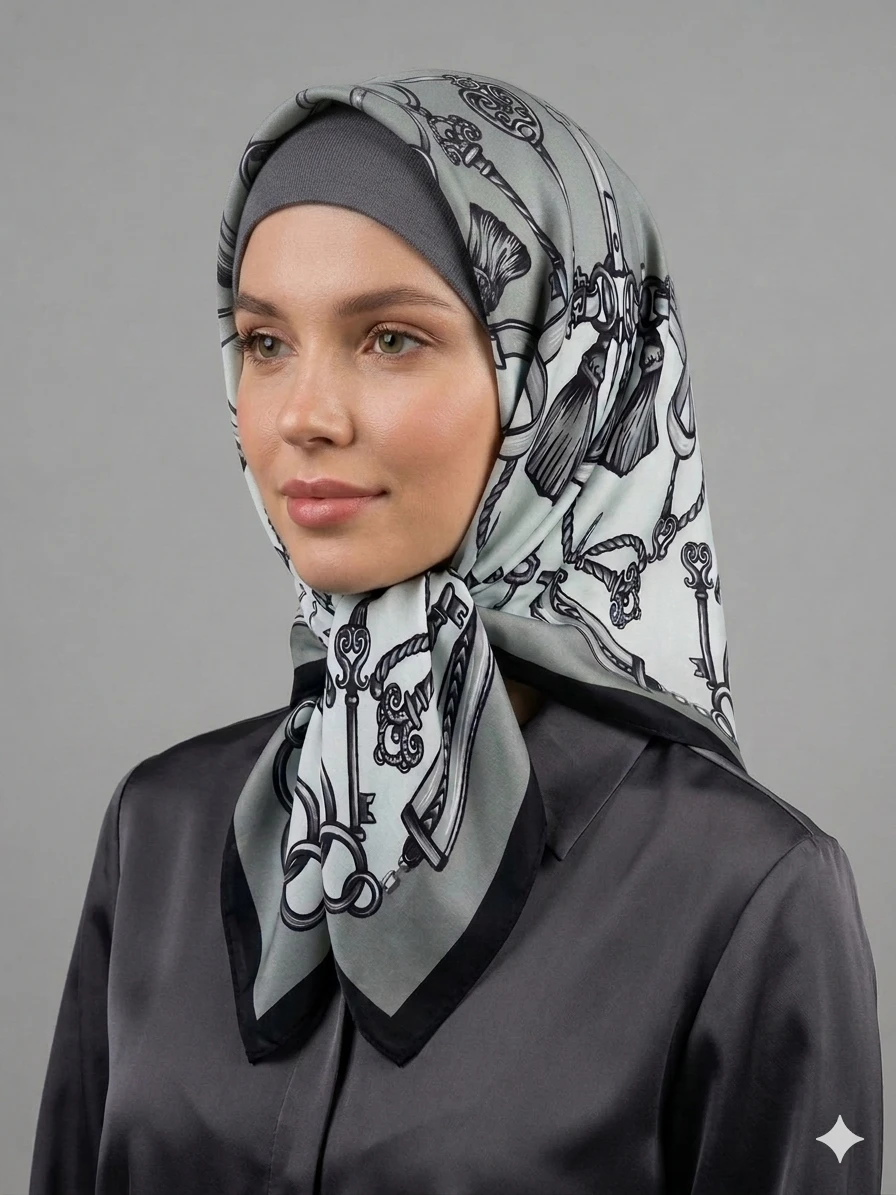GRİ Sisley Elisa Eşarp 2003