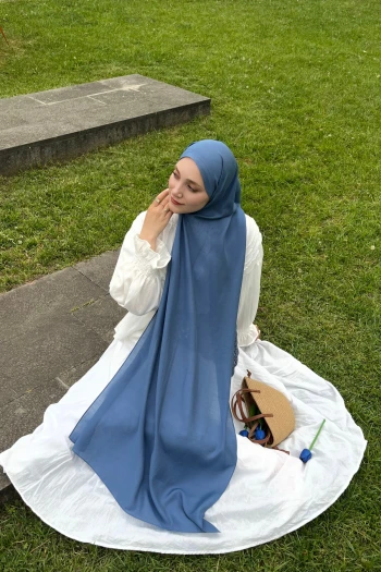 İNDİGO Fenza Scarf Paris İpeği Şal