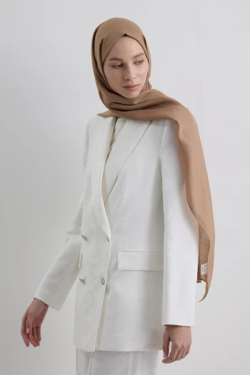 Karamel Fenza Scarf Paris İpeği Şal
