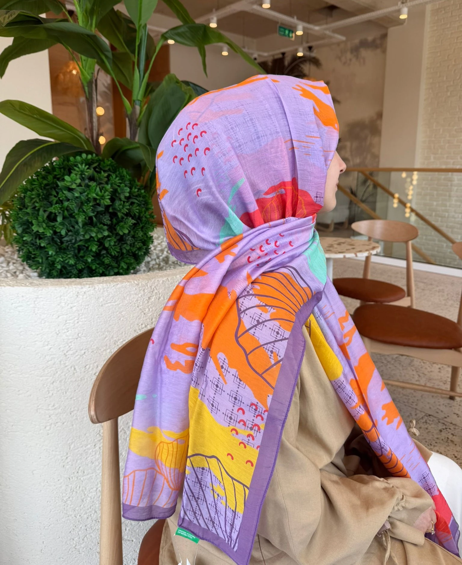 LİLA Benetton Fiore Şal 1010