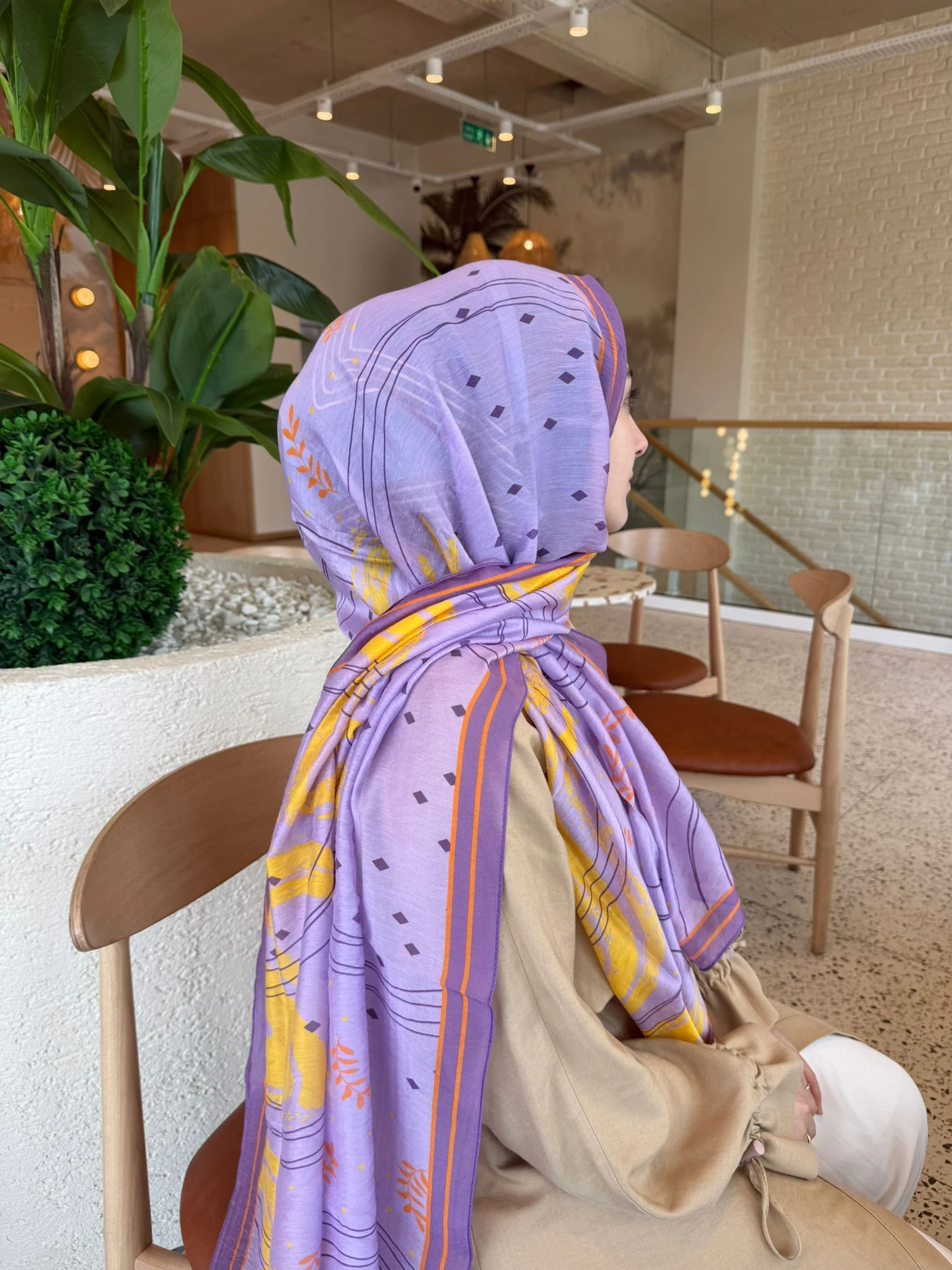 LİLA Benetton Fiore Şal 1015