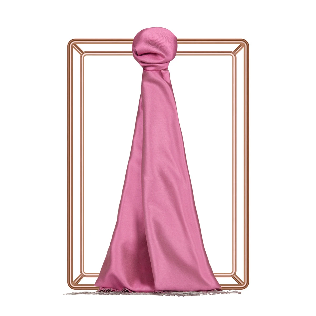 Lilyum Pembe İpekevi Çift Taraflı  İpek Şal 927