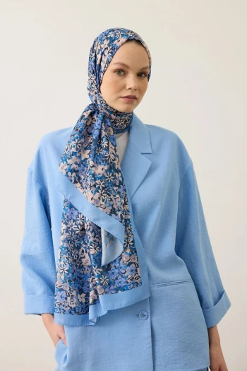 Mavi İpekhan Soft Şal 3071