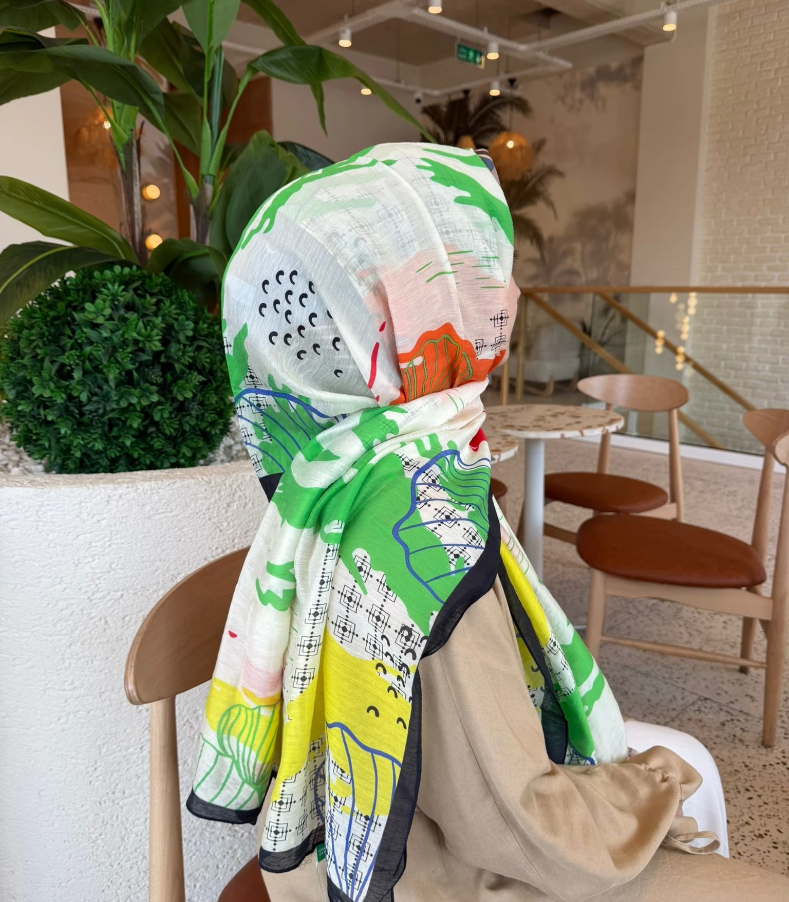 SİYAH Benetton Fiore Şal 1010