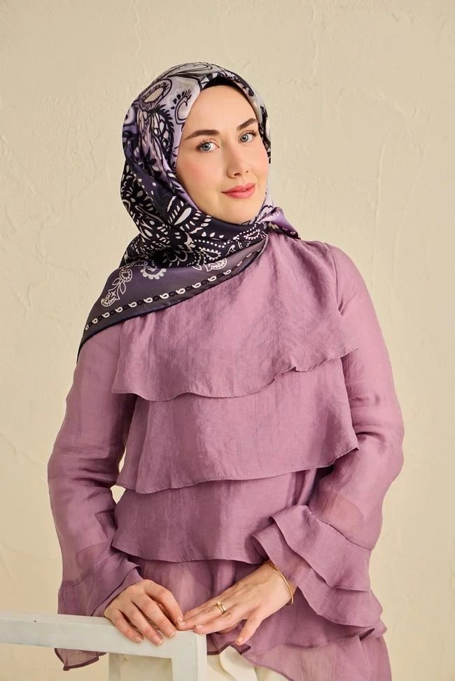 07 Silk Home Twill İpek Eşarp 11507