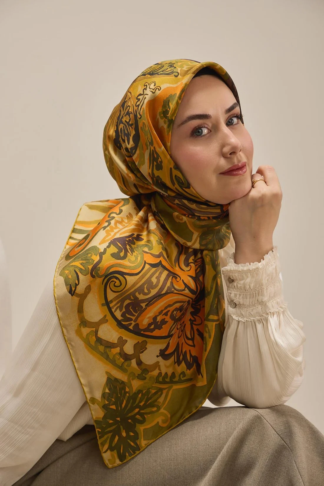 21 Silk Home Twill İpek Eşarp 11512