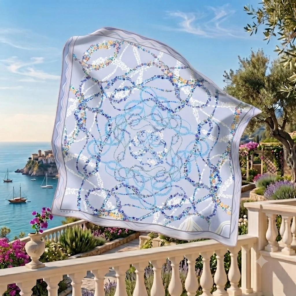 921 Aker Twill İpek Eşarp 9122713