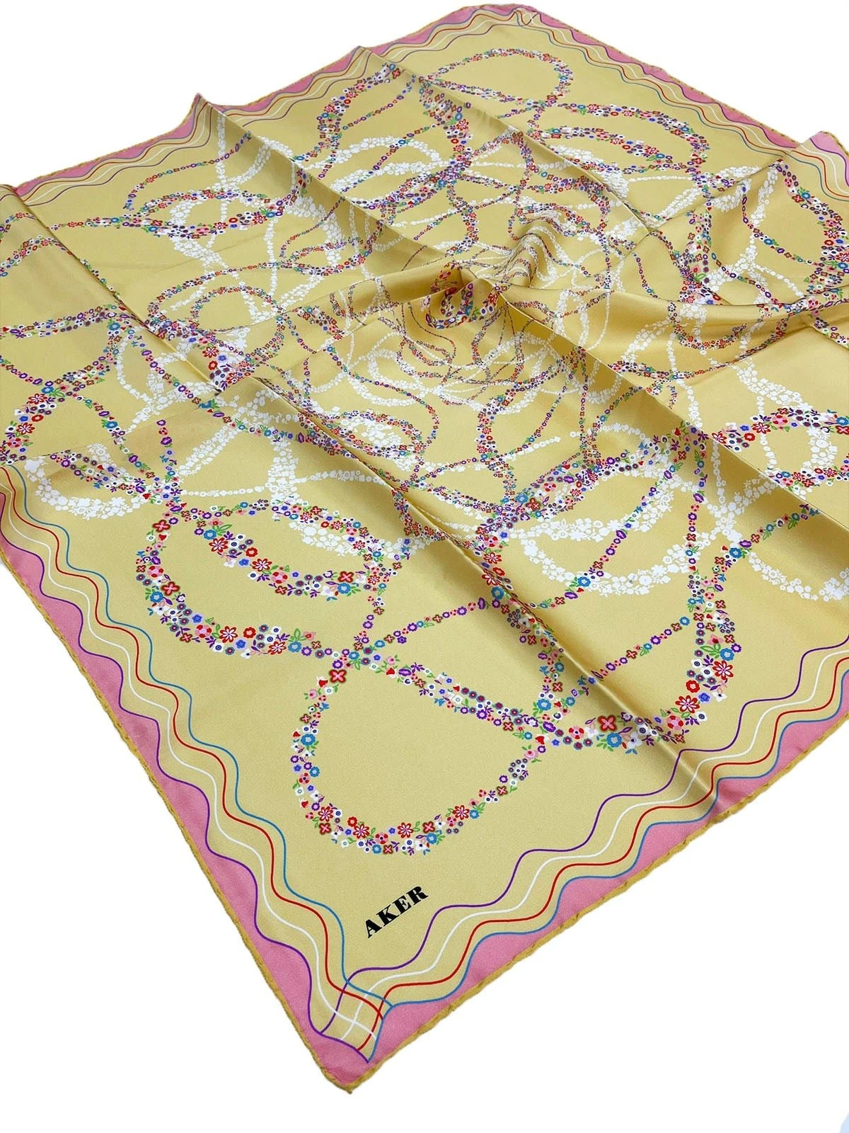 961 Aker Twill İpek Eşarp 9122713