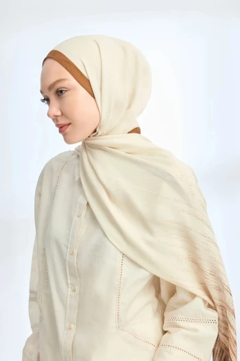 Açık Kahve Armanda Soft Blush Şal 3366