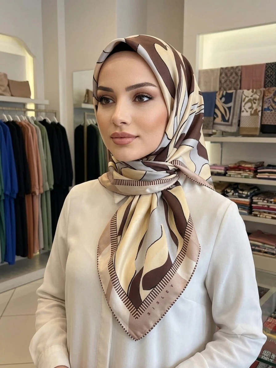 BEJ Sisley Twill İpek Eşarp 2023
