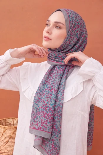 GÜMÜŞ Silk Home Riva Secret Garden Tencel Şal