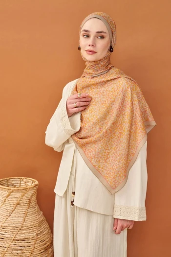 Kiremit Silk Home Riva Secret Garden Tencel Şal