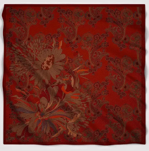 KOYU TURUNCU Ed Scarf Vision Art Collection Flare Eşarp