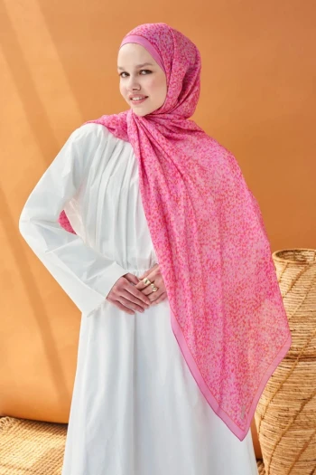 Pembe Silk Home Riva Secret Garden Tencel Şal