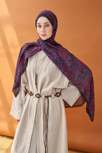 SİYAH Silk Home Riva Secret Garden Tencel Şal