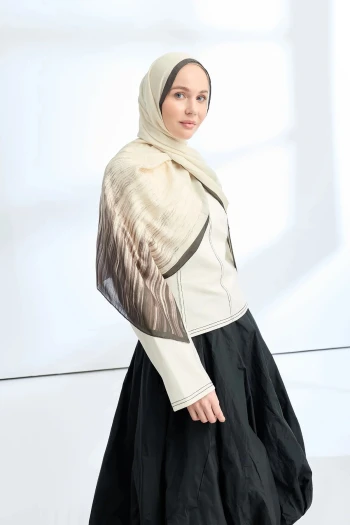 Siyah Vizon Armanda Soft Blush Şal 3366