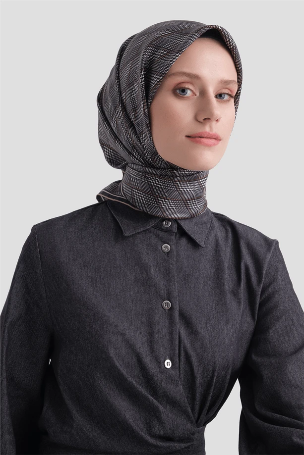 01 Armine Twill İpek Eşarp 9626D