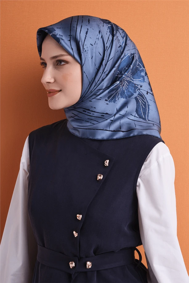 02 Armine Twill İpek Eşarp 9617D