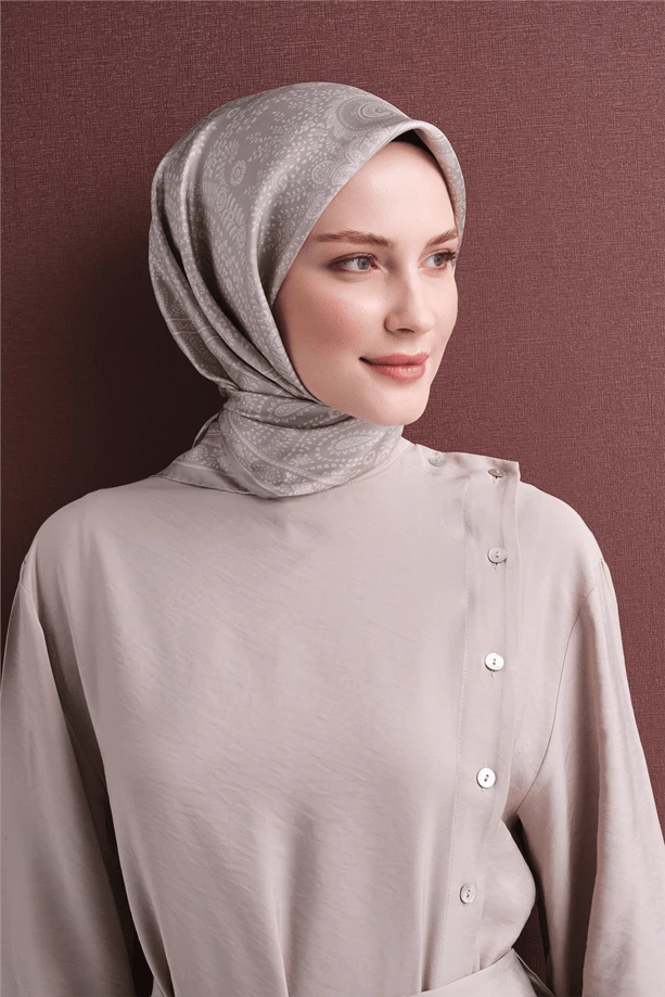 02 Armine Twill İpek Eşarp 9640D