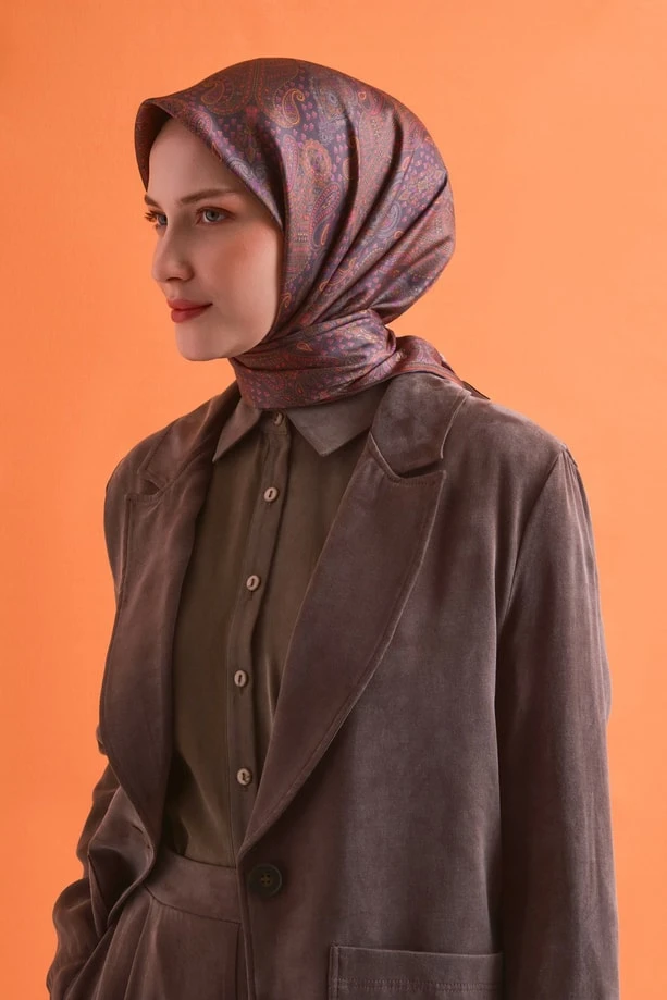 03 Armine Sura İpek Eşarp 9631D