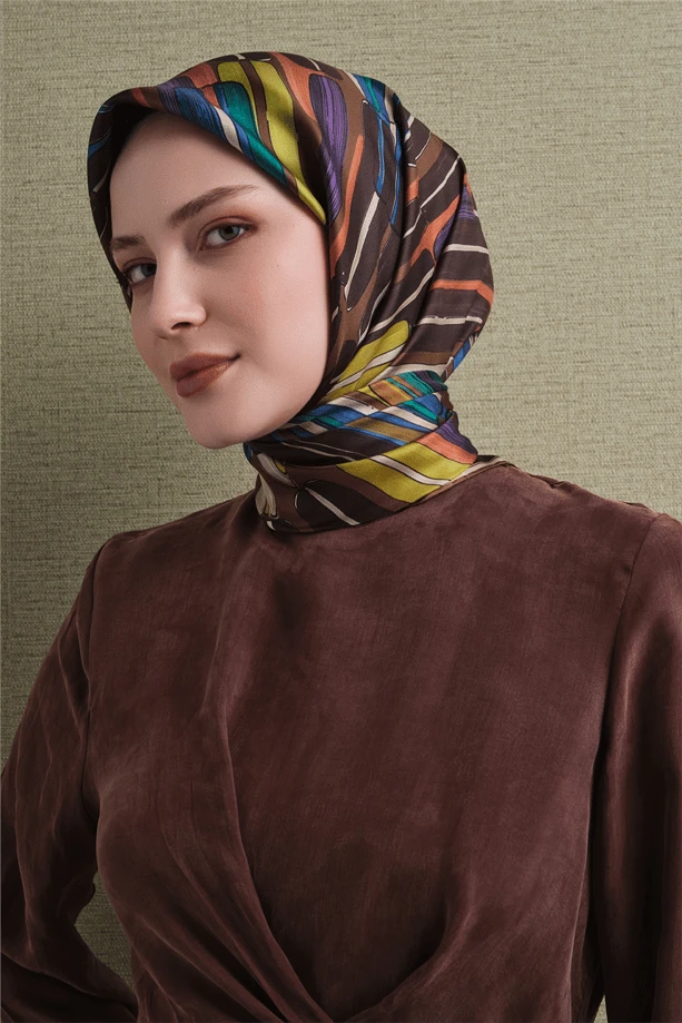 03 Armine Twill İpek Eşarp 9616D
