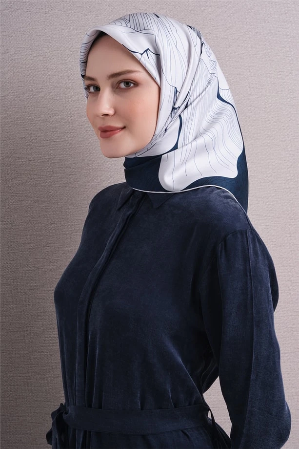 05 Armine Twill İpek Eşarp 9639D
