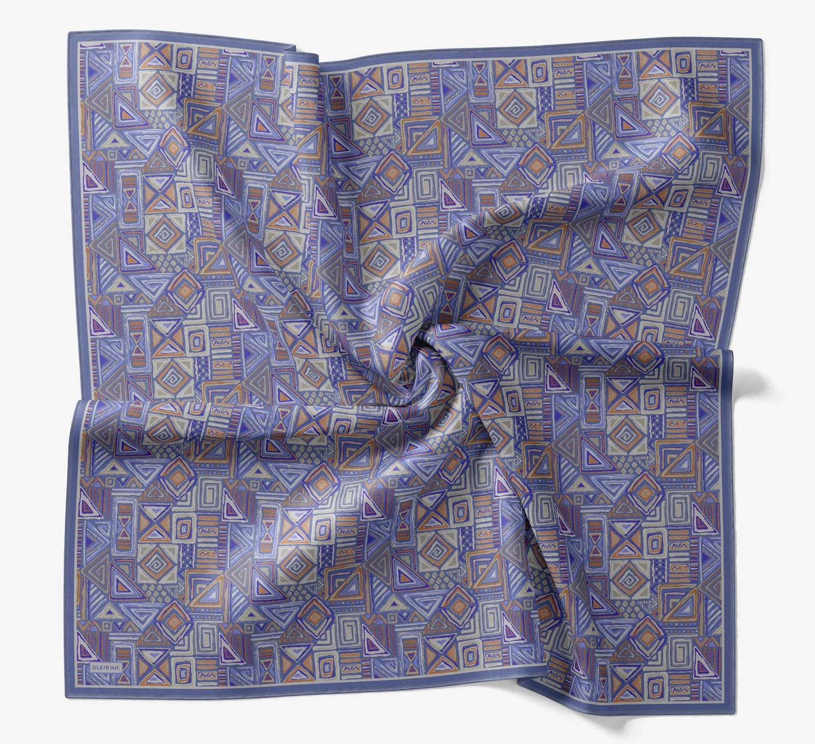 08 Silk Home Geometrik Taş Desen Soft Eşarp
