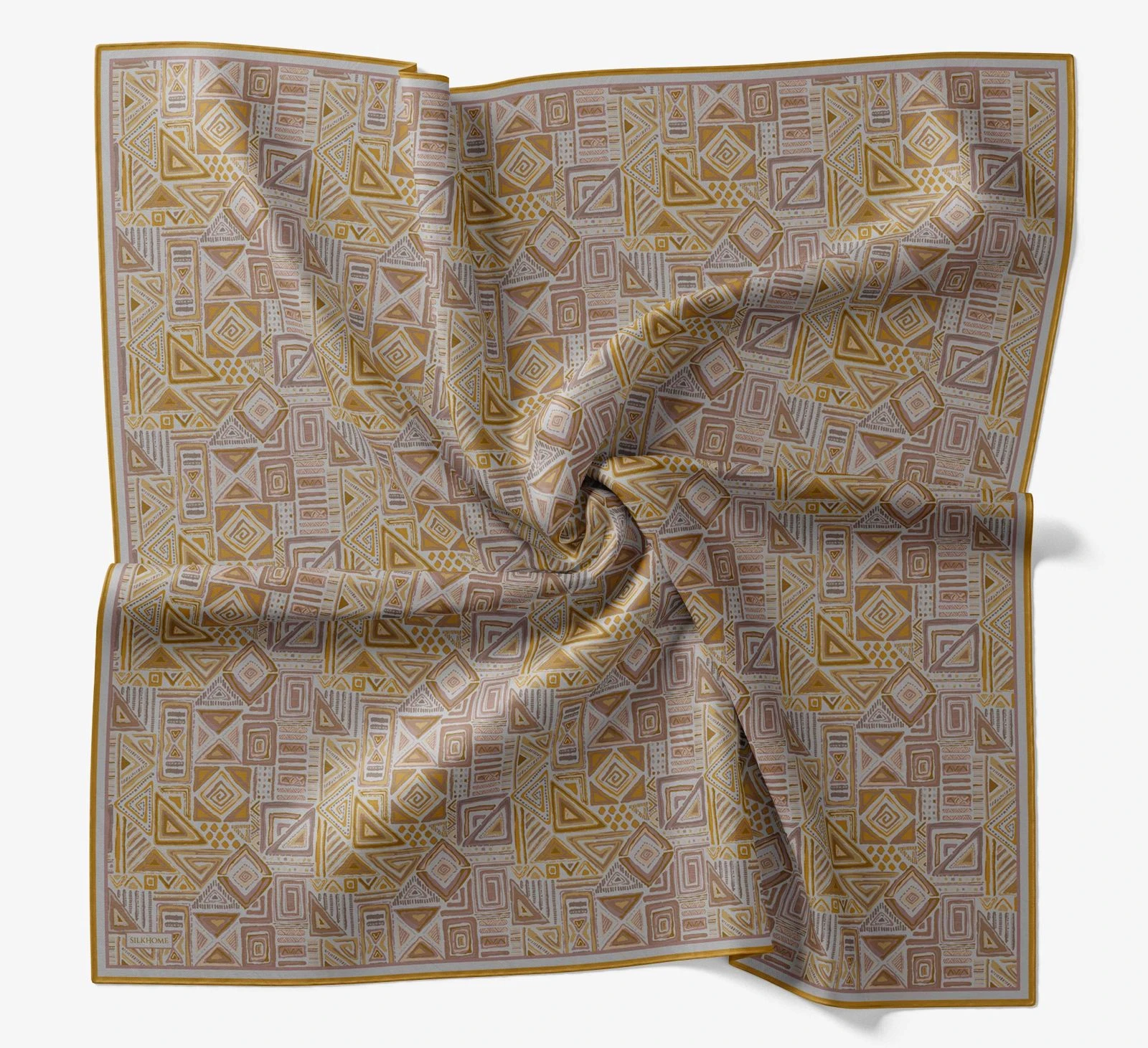10 Silk Home Geometrik Taş Desen Soft Eşarp