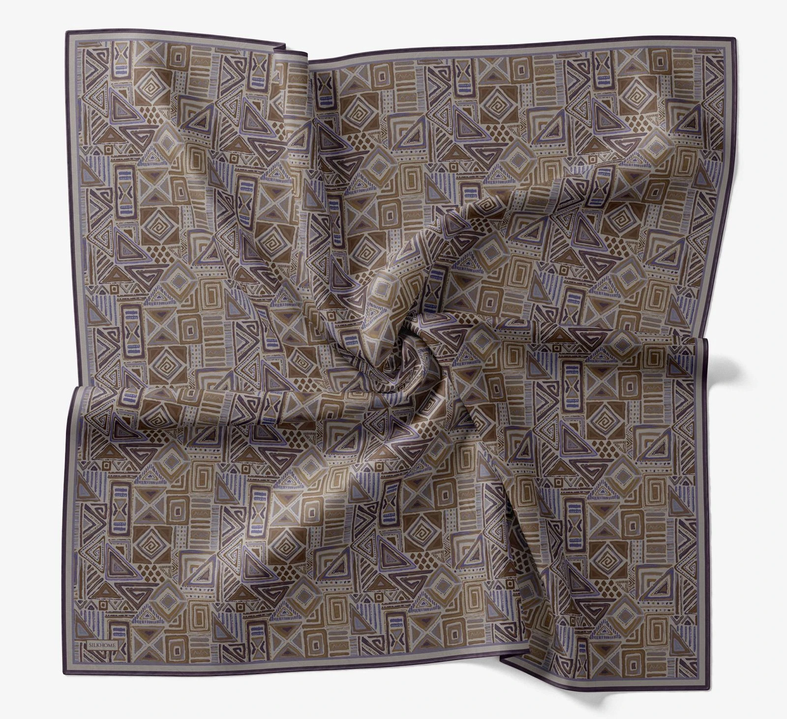 11 Silk Home Geometrik Taş Desen Soft Eşarp