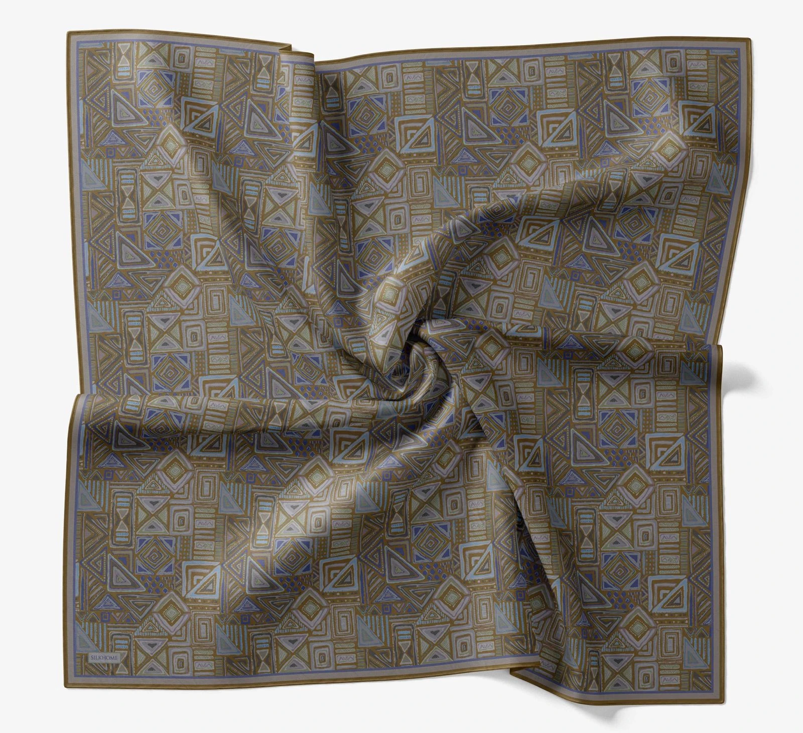 15 Silk Home Geometrik Taş Desen Soft Eşarp