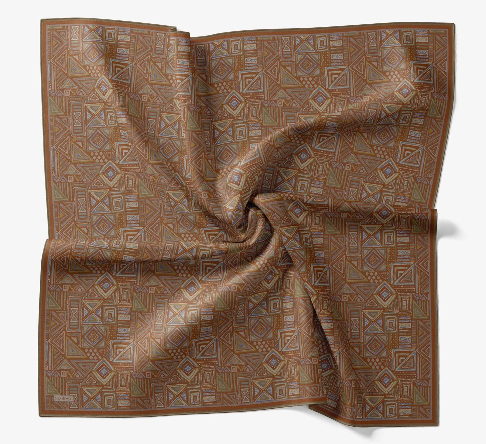 17 Silk Home Geometrik Taş Desen Soft Eşarp