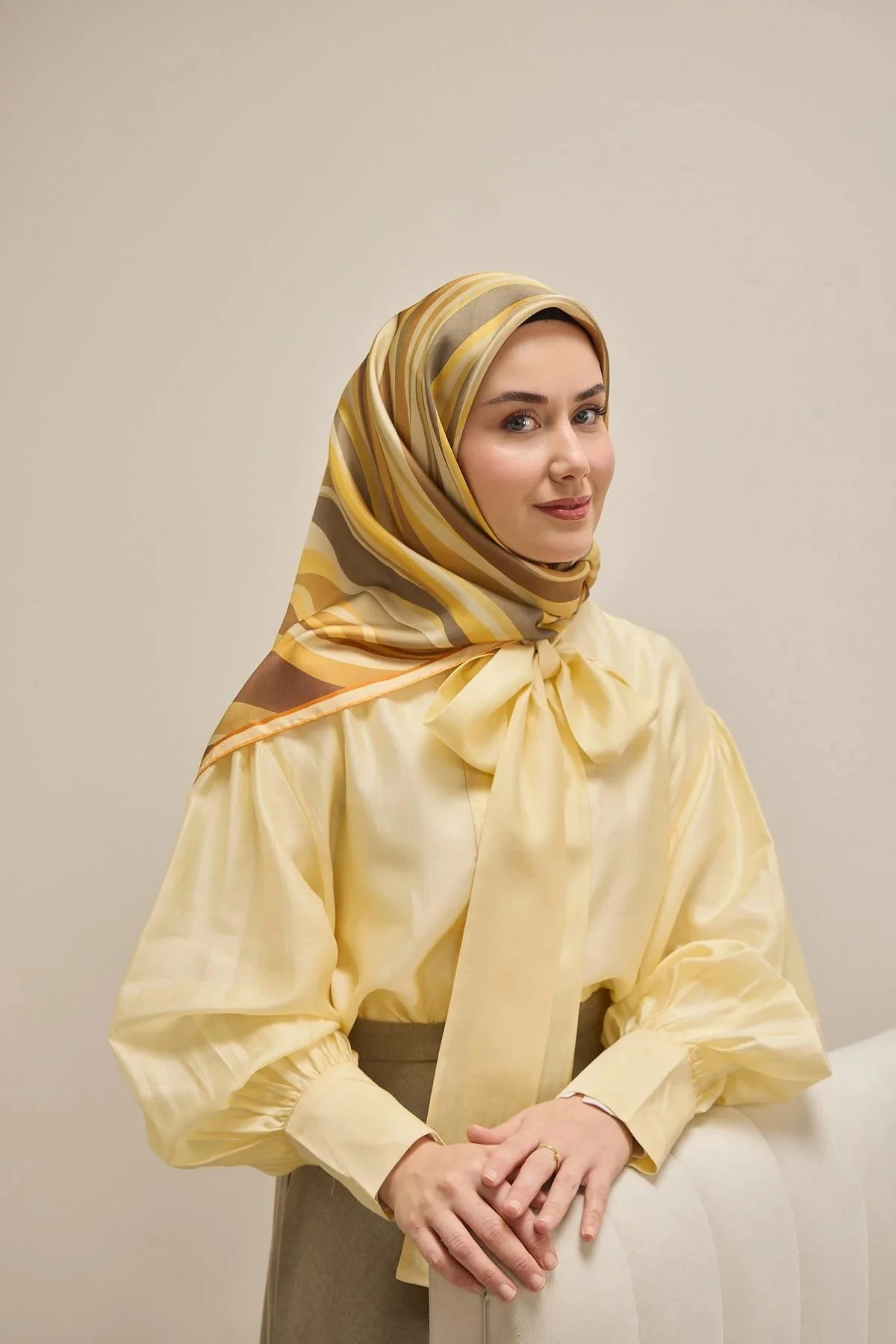 19 Silk Home Twill İpek Eşarp 11517