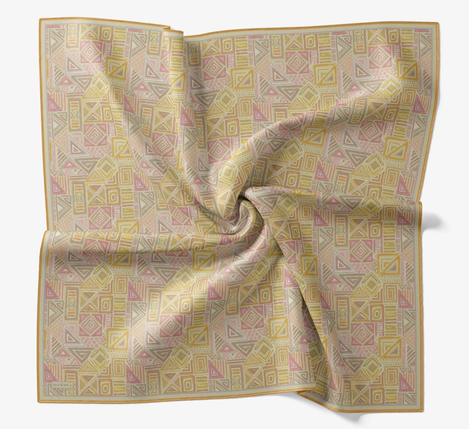 20 Silk Home Geometrik Taş Desen Soft Eşarp