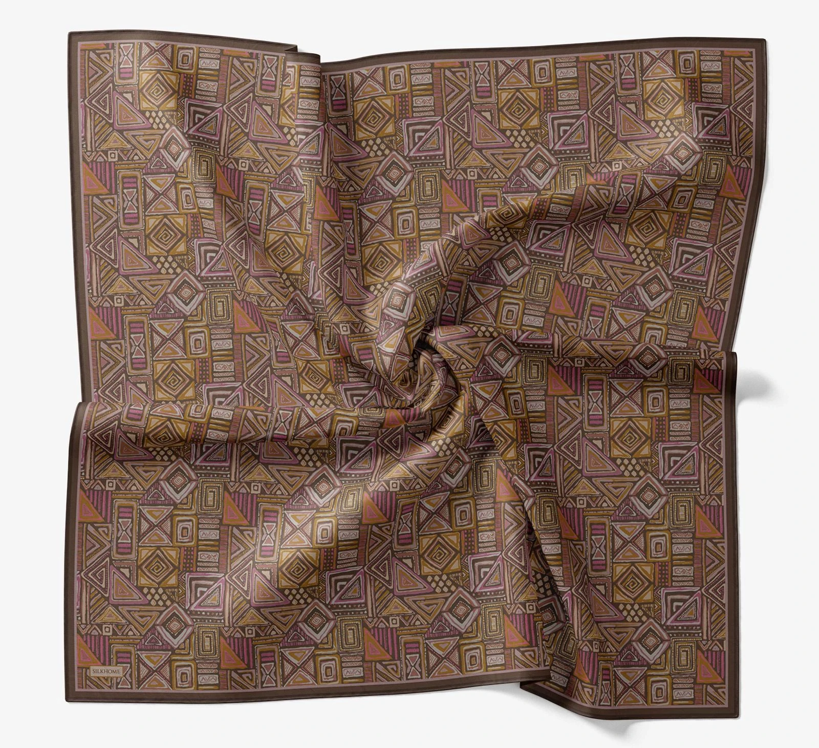 22 Silk Home Geometrik Taş Desen Soft Eşarp