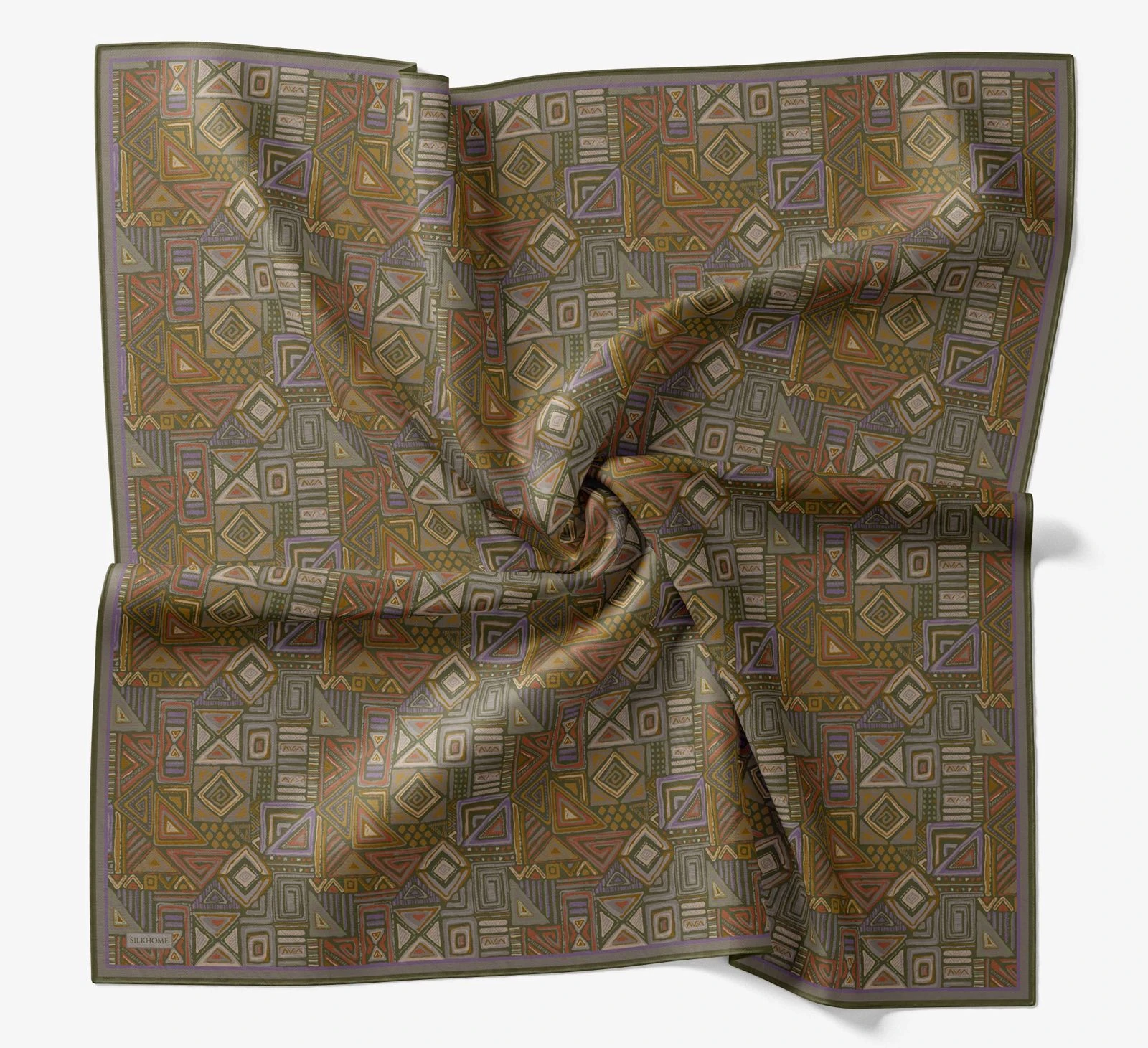 23 Silk Home Geometrik Taş Desen Soft Eşarp