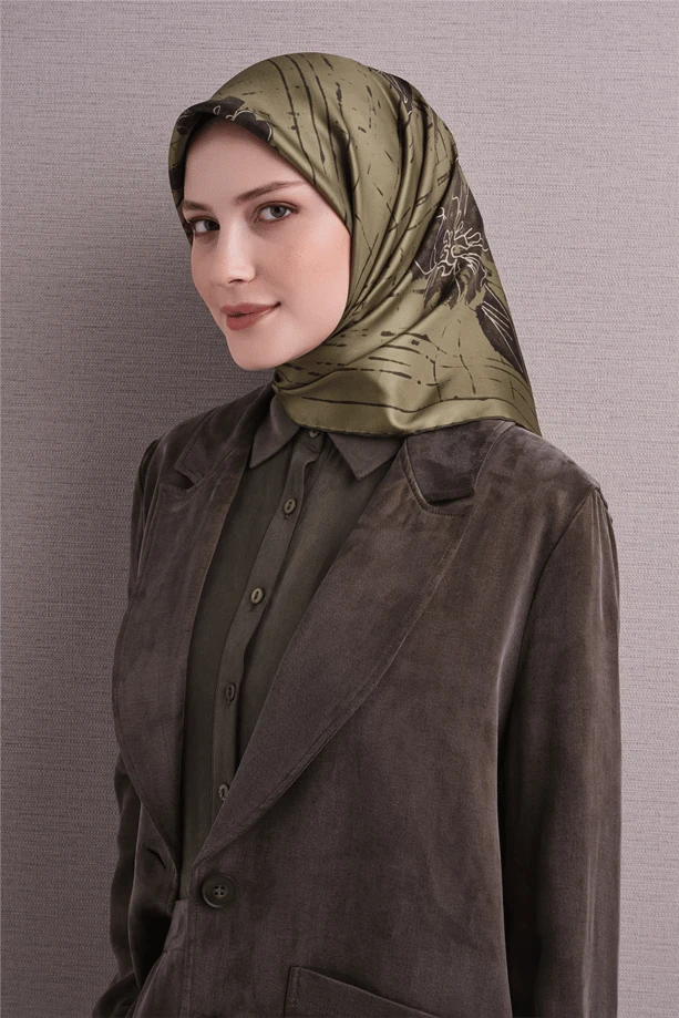 32 Armine Twill İpek Eşarp 9617D