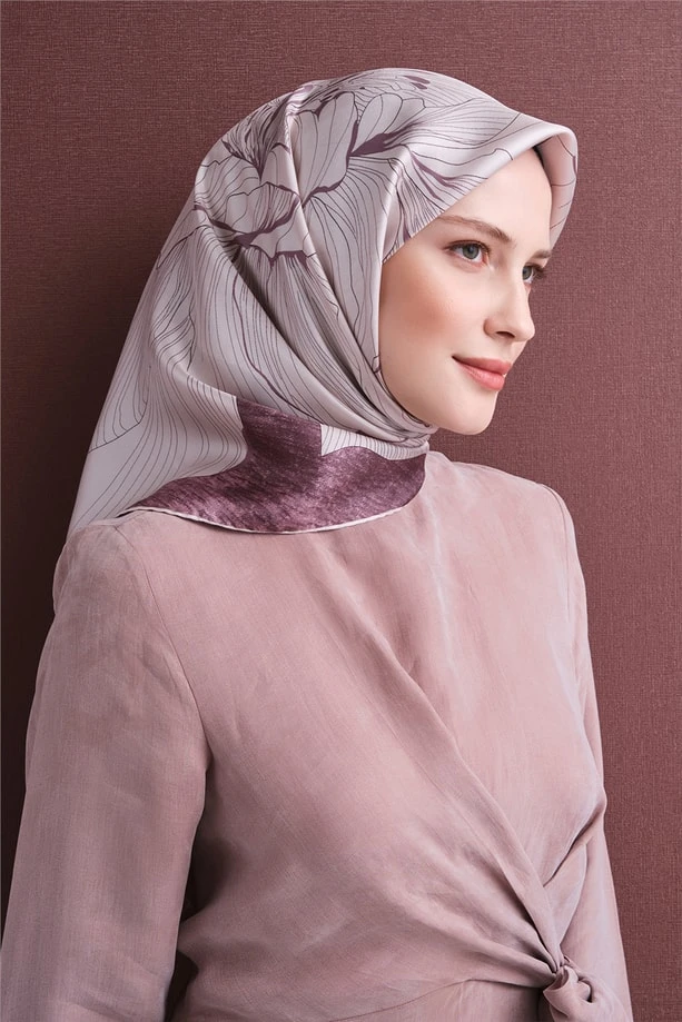 33 Armine Twill İpek Eşarp 9639D