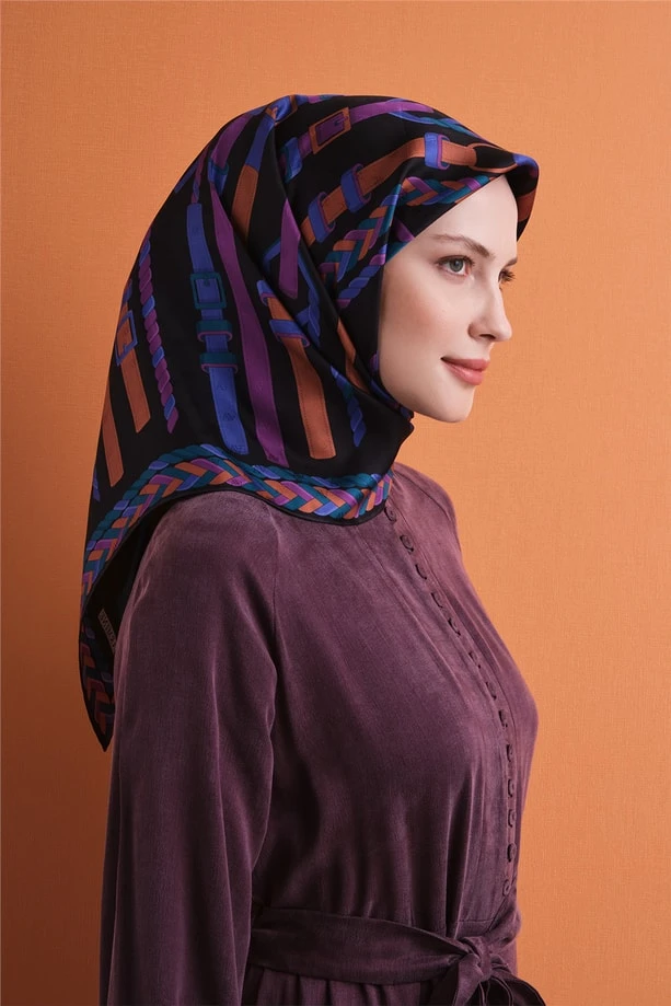 53 Armine Exclusive Jakar Twill İpek Eşarp 9607