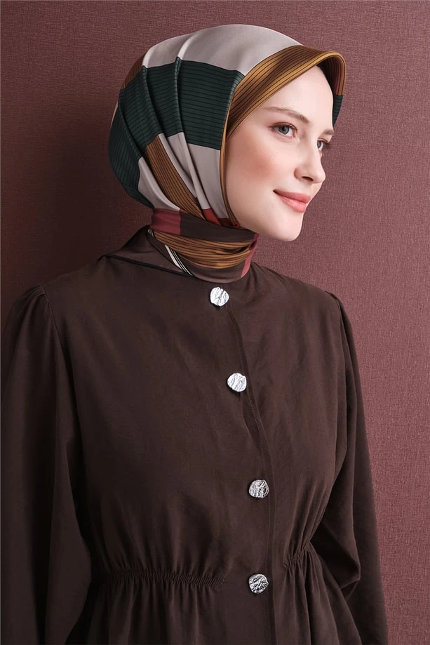 80 Armine Twill İpek Eşarp 9610D