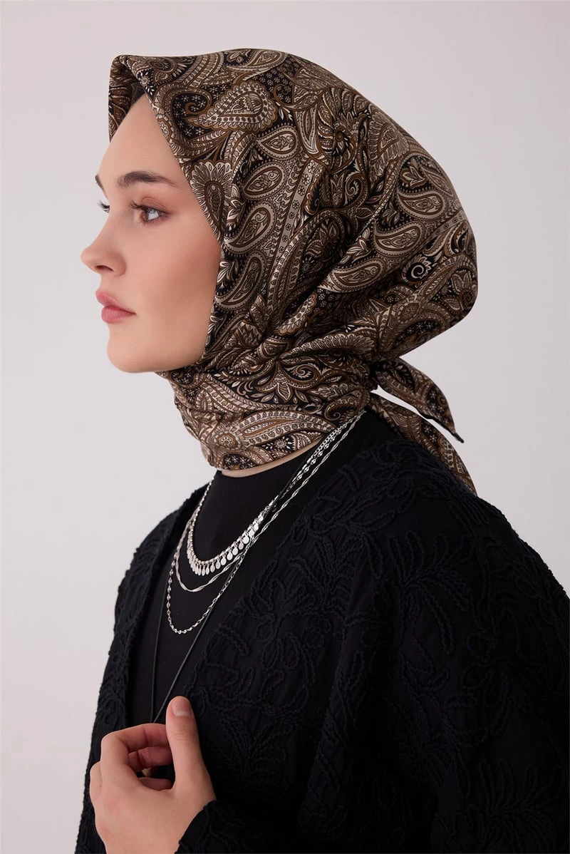01 Belli Twill İpek Eşarp 4404D