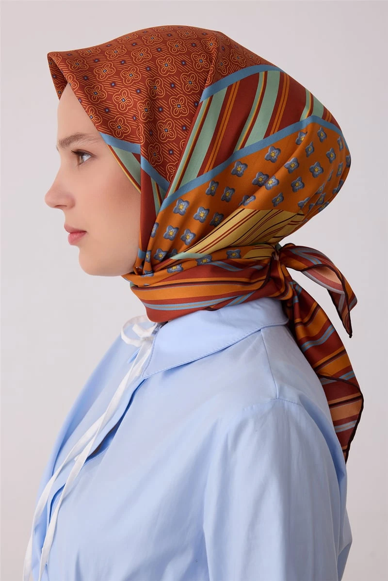 01 Belli Twill İpek Eşarp 4423D