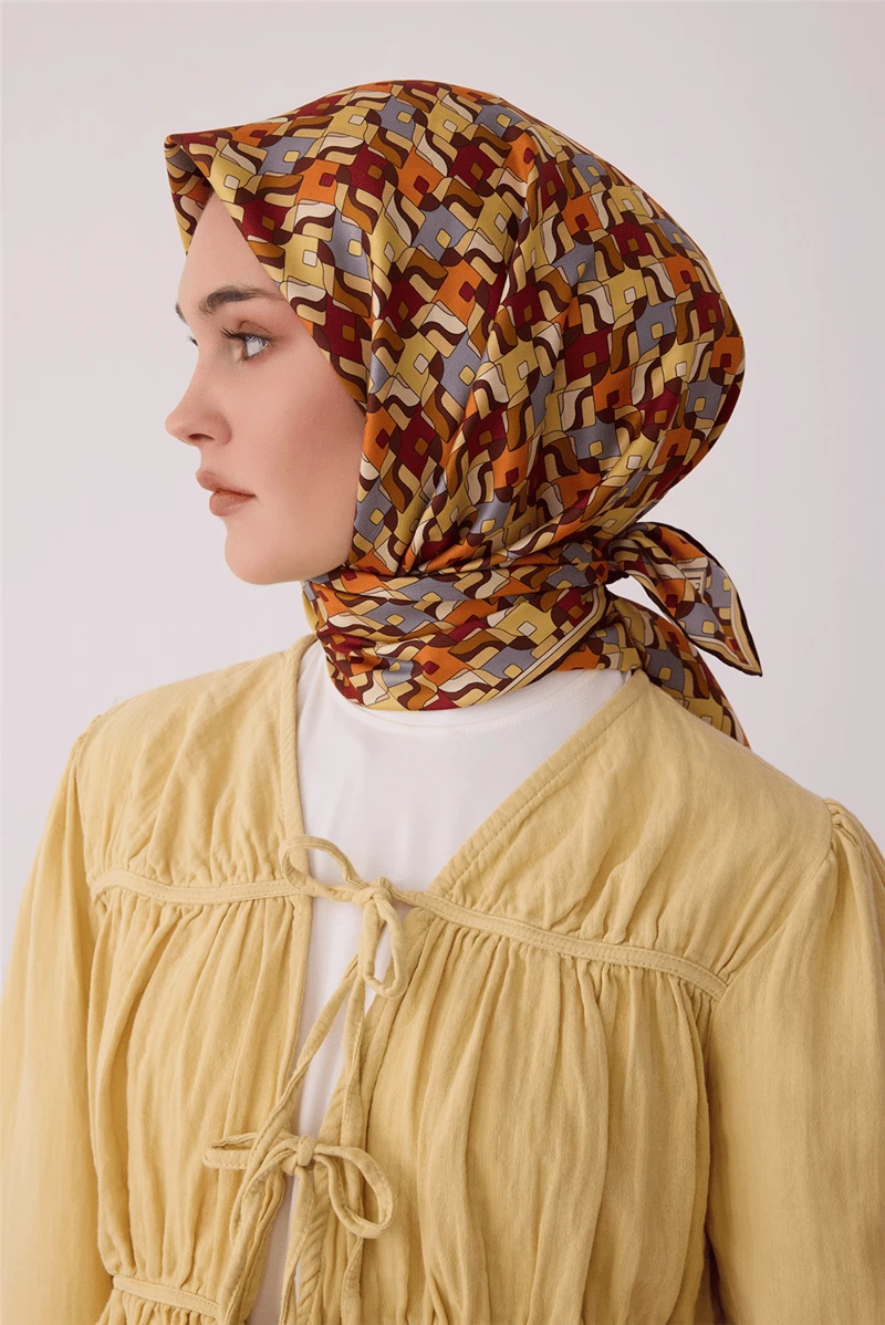 02 Belli Twill İpek Eşarp 4402D