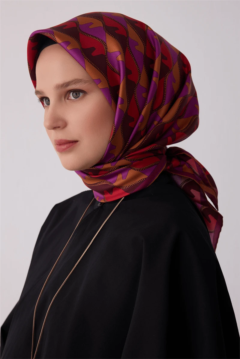 02 Belli Twill İpek Eşarp 4406D