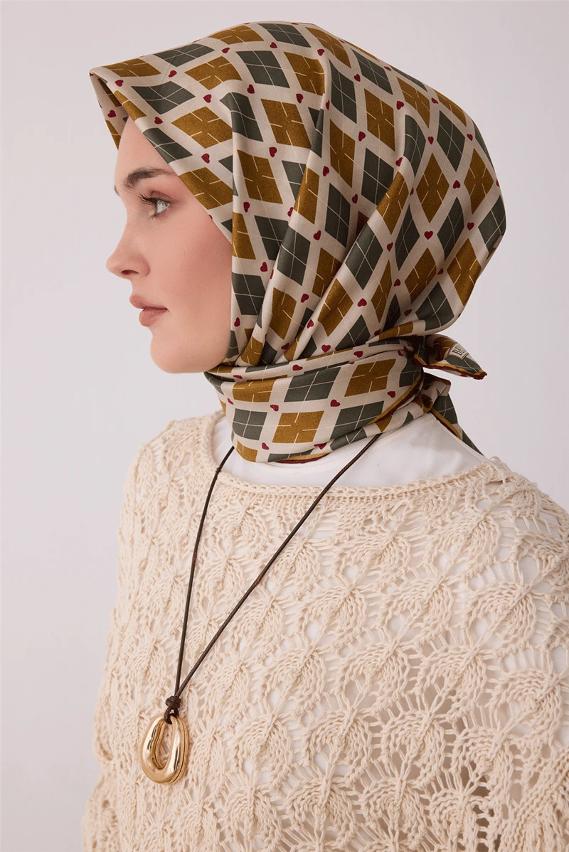 04 Belli Twill İpek Eşarp 4408D