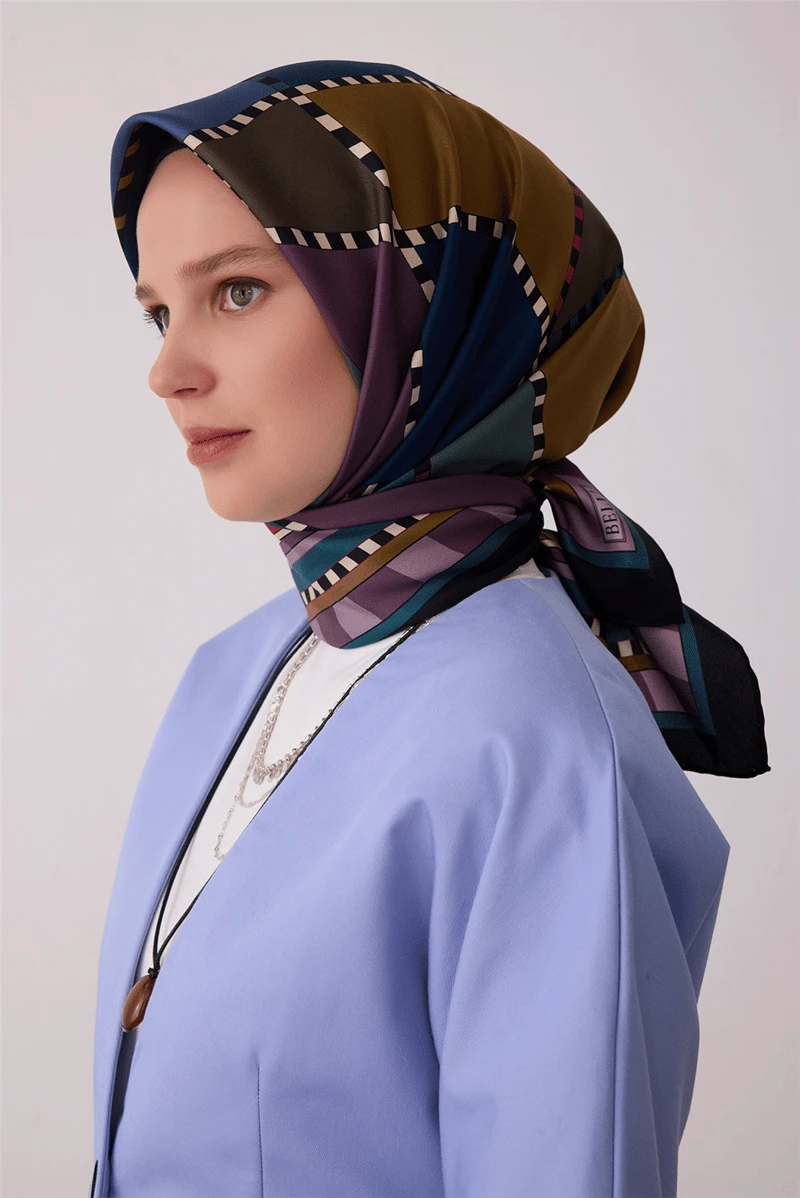 05 Belli Twill ipek Eşarp 4419D