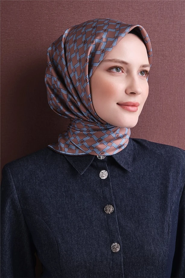 07 Armine Twill İpek Eşarp 9636D