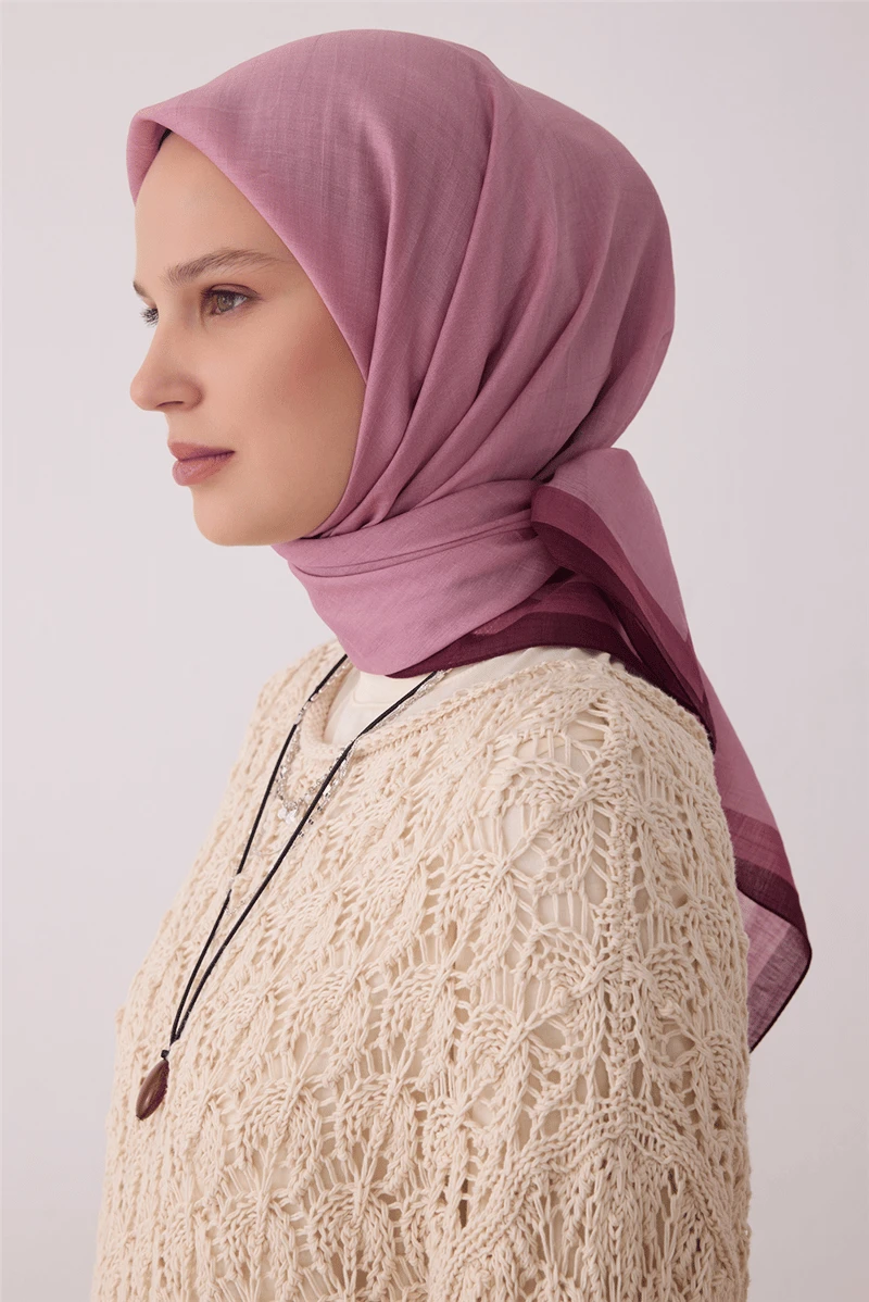 15 Belli Fresh Düz Rozy Eşarp