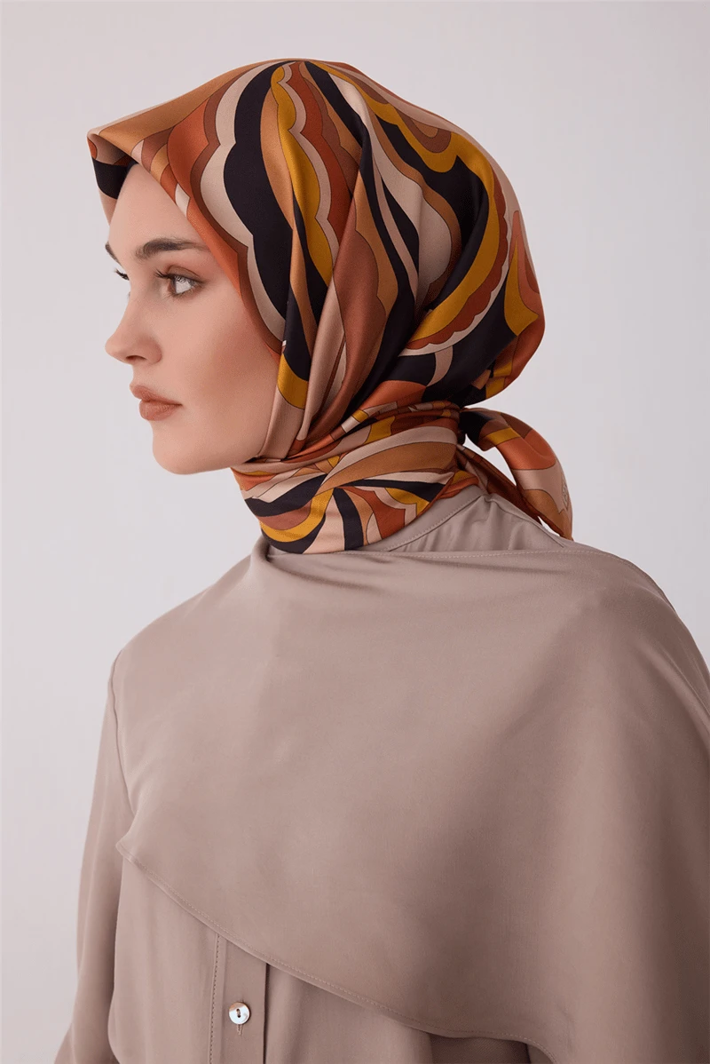 30 Belli Twill İpek Eşarp 4414D